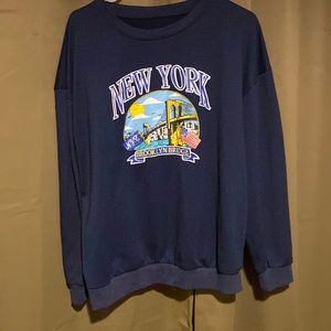 Blue “New York” sweatshirt